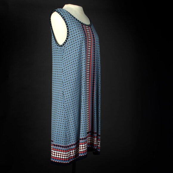 MAX EDITION Geometric Pattern Float Dress Size Small - Picture 3 of 12